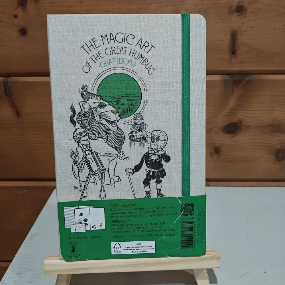Moleskine Wizard Of Oz Ruled Notebook/Journal Hard Cover 5x8.25